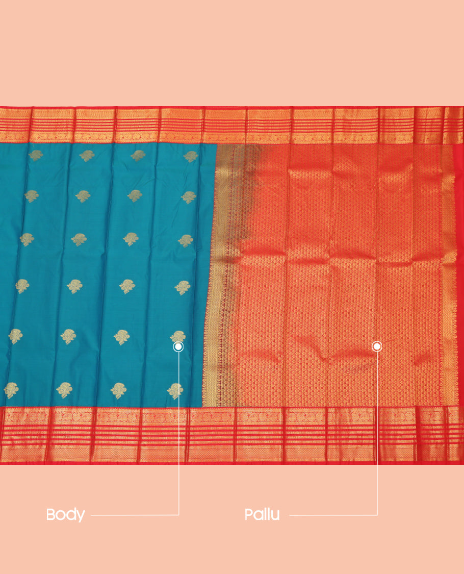 Blue Budget Silk Saree
