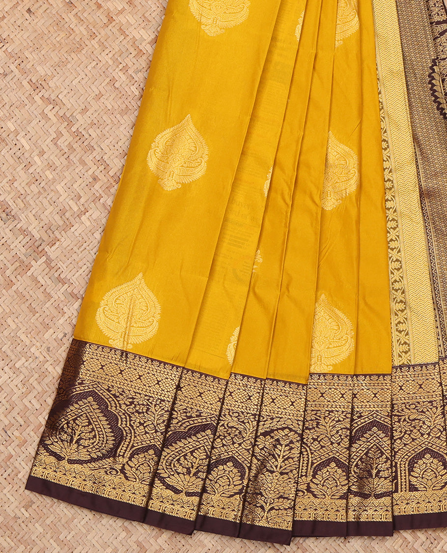 Yellow Budget Silk Saree