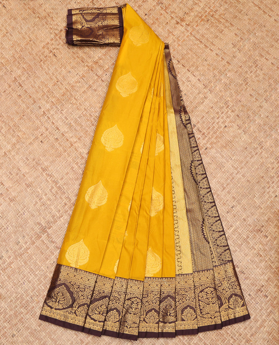 Yellow Budget Silk Saree