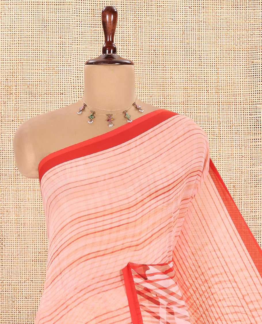 Red Georgette Saree