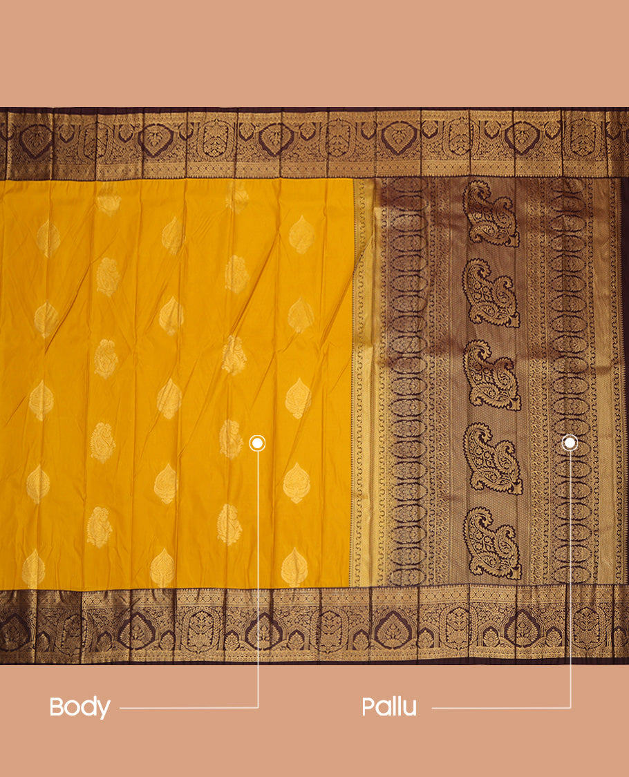 Yellow Budget Silk Saree