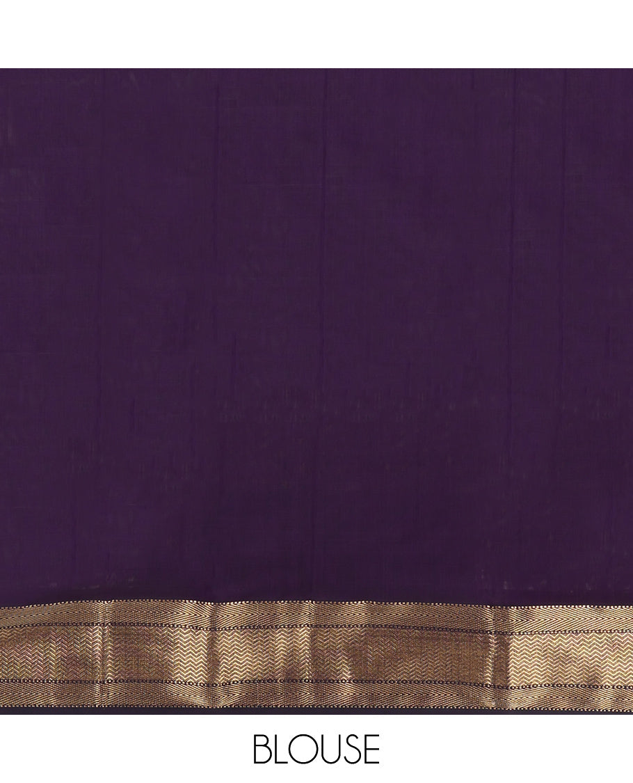 Violet Maheshwari Cotton Saree