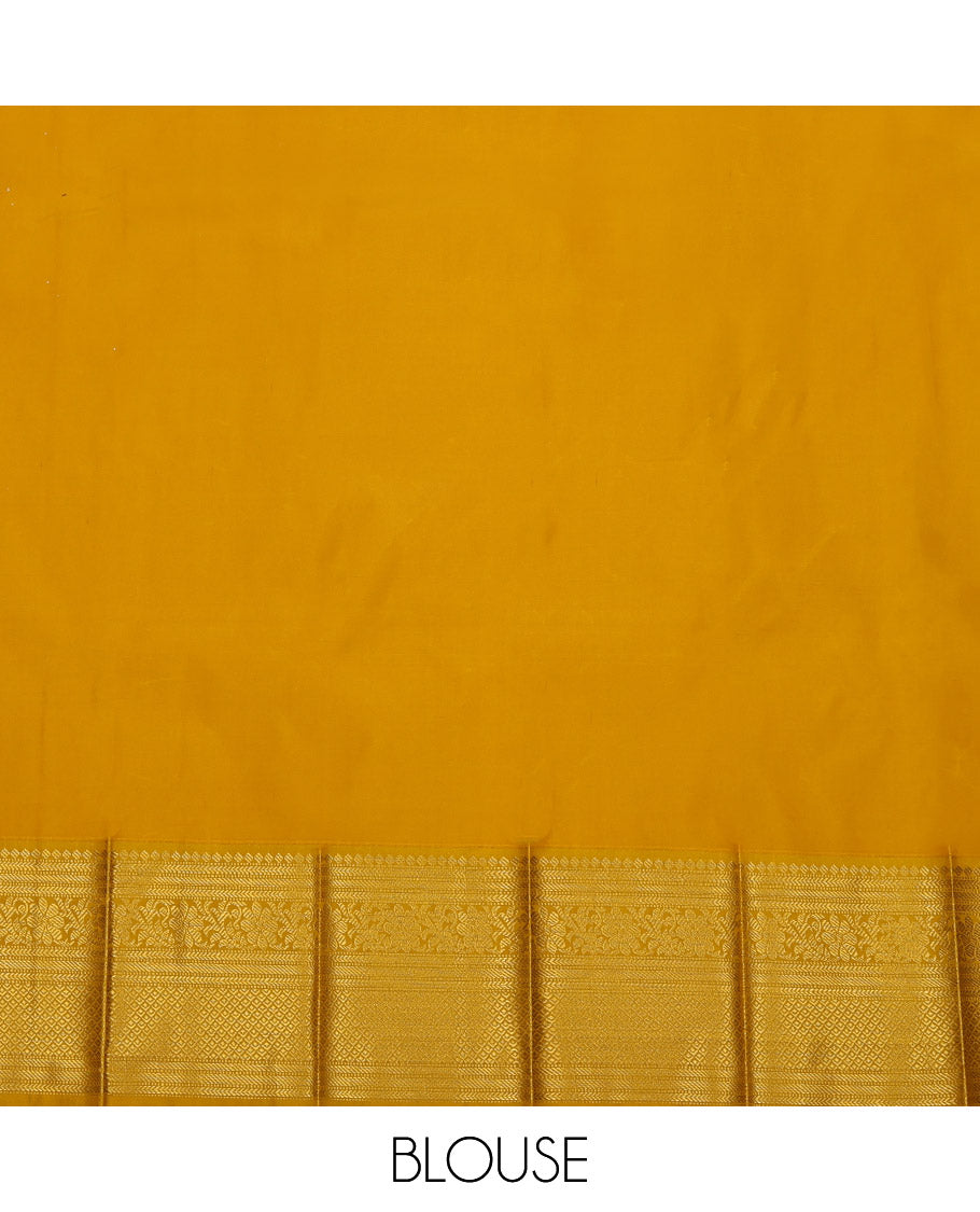 Purple Budget Silk Saree, Highlighted with Butta Enclosed Checks All Over Its Body, Complemented by a Contrast Traditional Zari Design Border, Grand Pallu, and Paired with a Contrast Blouse