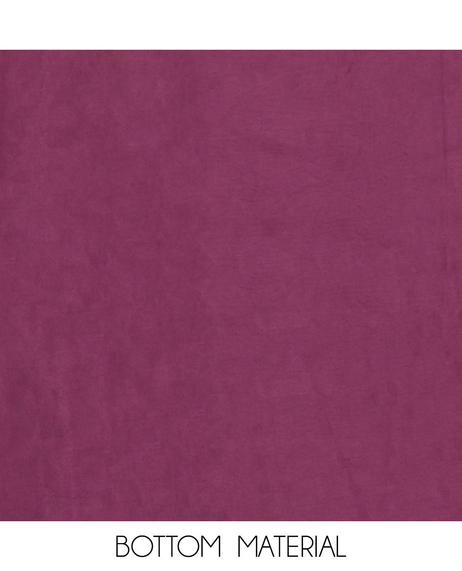 Lavender Vichitra Silk Material Chudidar Set