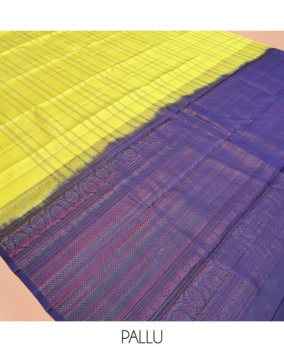 Borderless Green Mayuri Lite Silk Mix Saree