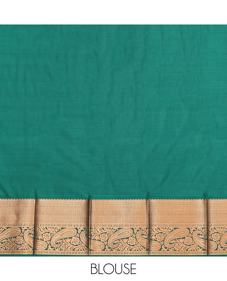 Pink Budget Silk Saree, Artfully Detailed with Jacquard Design, Complemented by a Contrast Traditional Zari Border, Grand Pallu, and Contrast Blouse