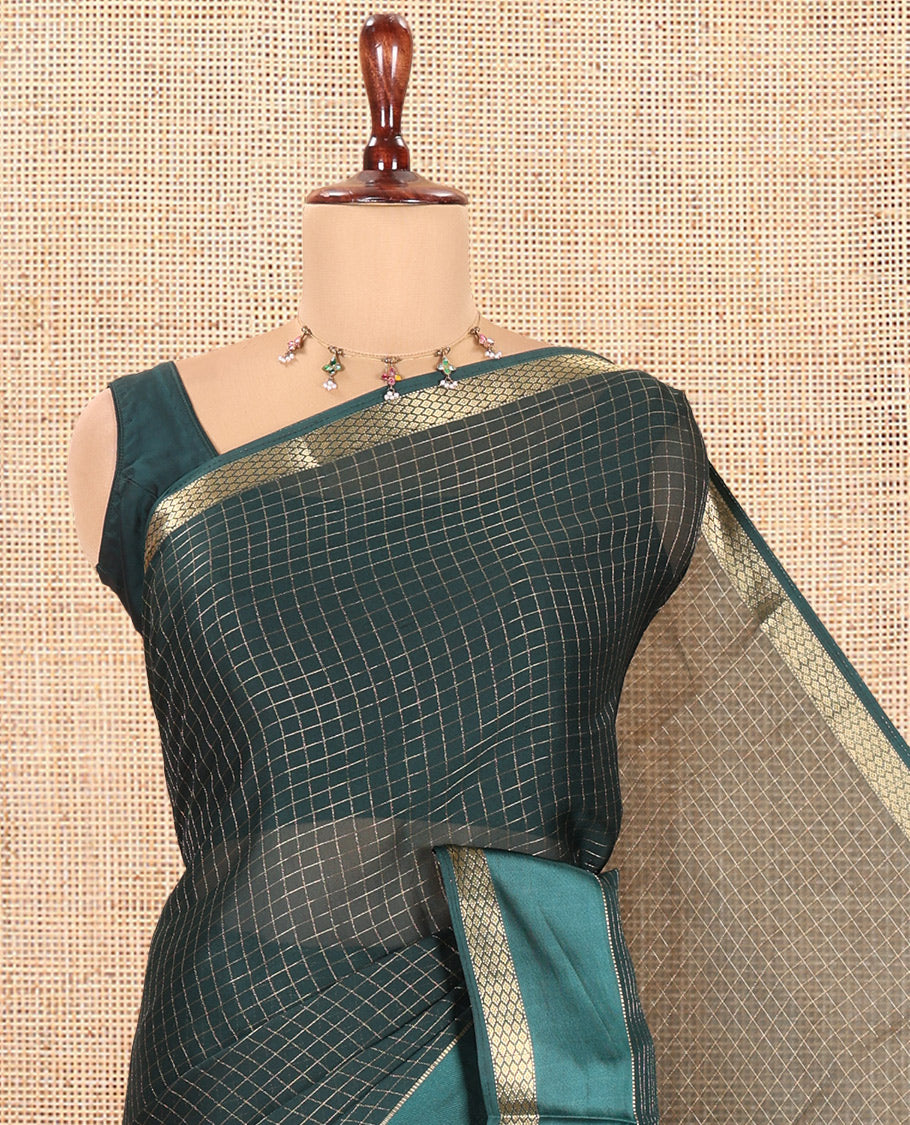 Green Moss Chiffon Saree