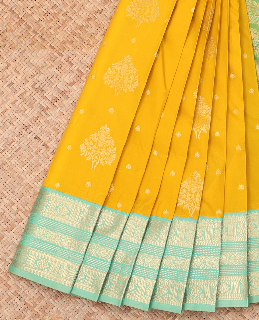 Yellow Budget Silk Saree