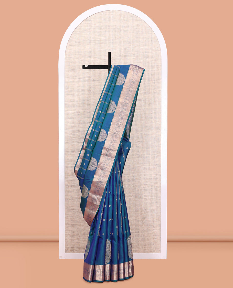 Peacock Green Vasundhara Silk Saree