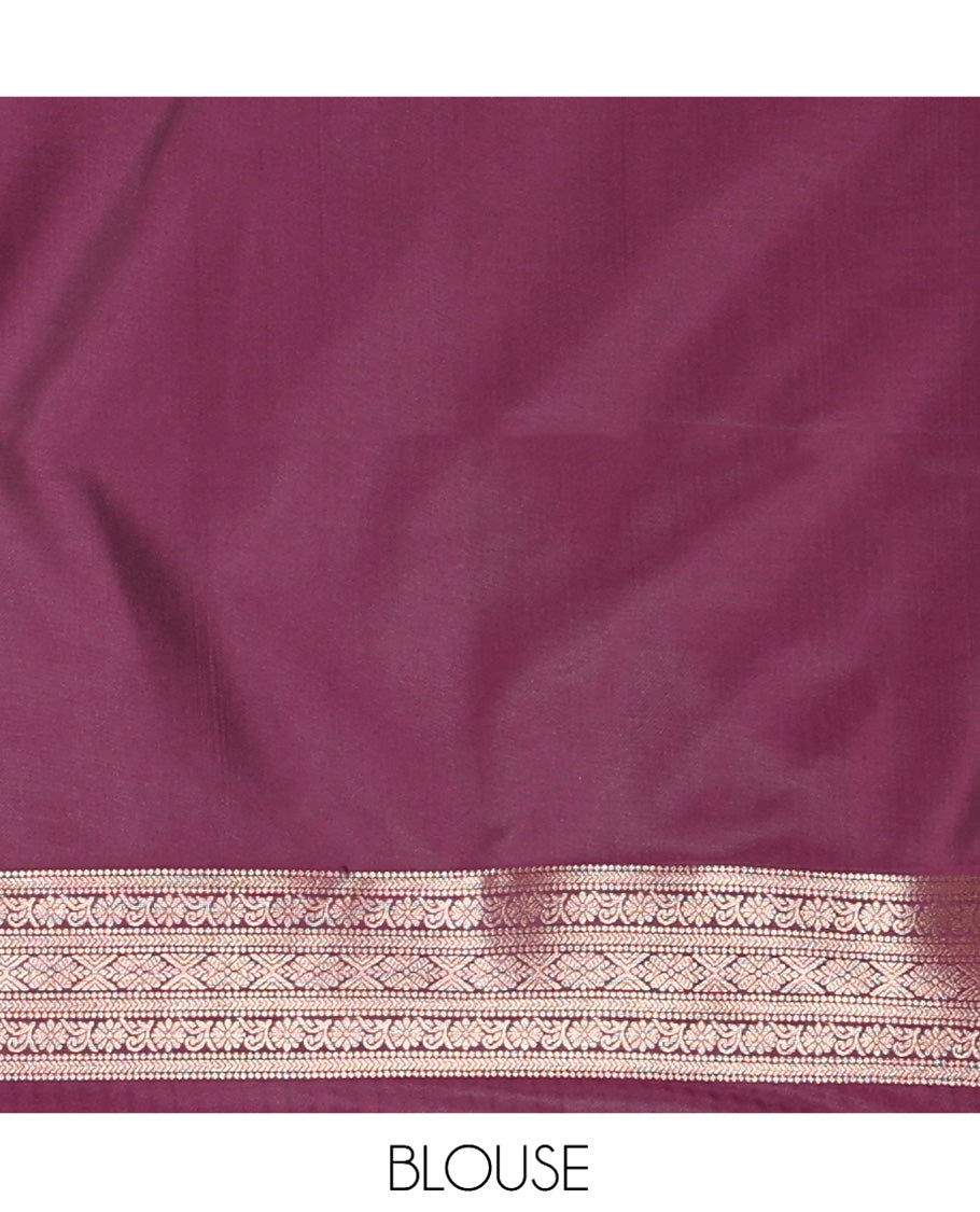Purple Elite Soft Silk Saree, Enriched with Jacquard, Buttas, Traditional Border, Grand Pallu and Matching Blouse