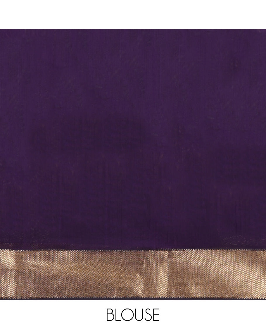 Violet Maheshwari Cotton Saree