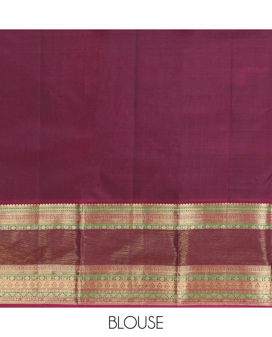 Pink Vasundhara Lite Silk Mix Saree, Richly Detailed with Zari Buttas and Checks, a Contrast Border Steeped with Traditional Designs, Grand Pallu, and a Contrast Blouse