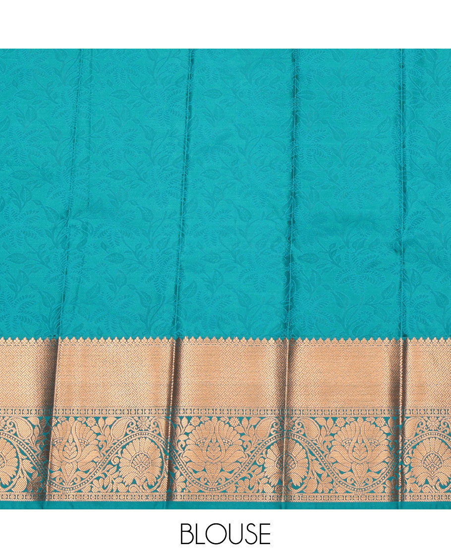 Purple Budget Silk Saree, Gracefully Embellished with Jacquard Design, Complemented by a Contrast Traditional Zari Border, Jaal Pallu, and Contrast Blouse