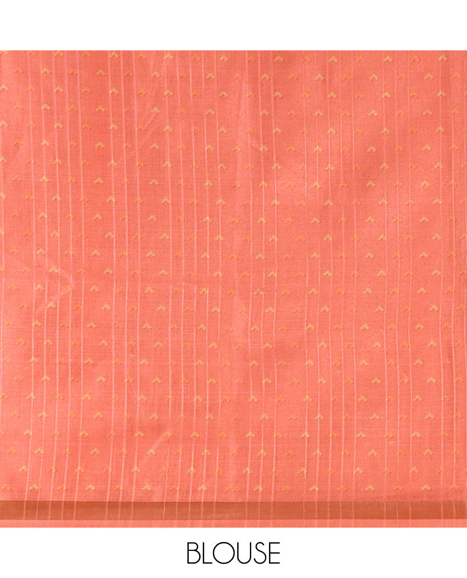 Black small flower butta printed katan silk saree, contrast flower & parrot motif printed border, printed pallu & blouse