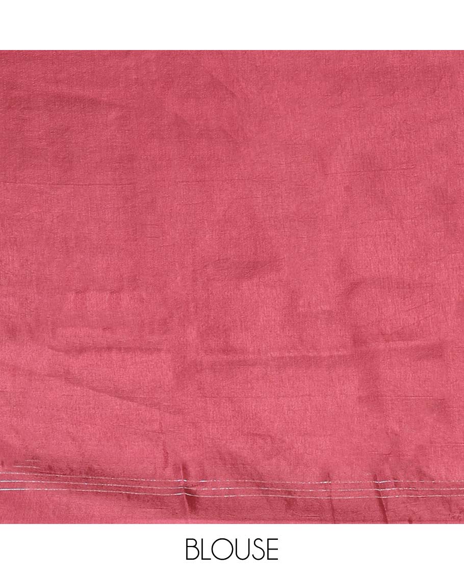 Bottle green zari dola silk saree with banaras border & rich pallu along with plain blouse
