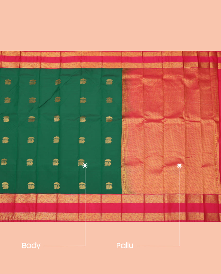 Green Budget Silk Saree