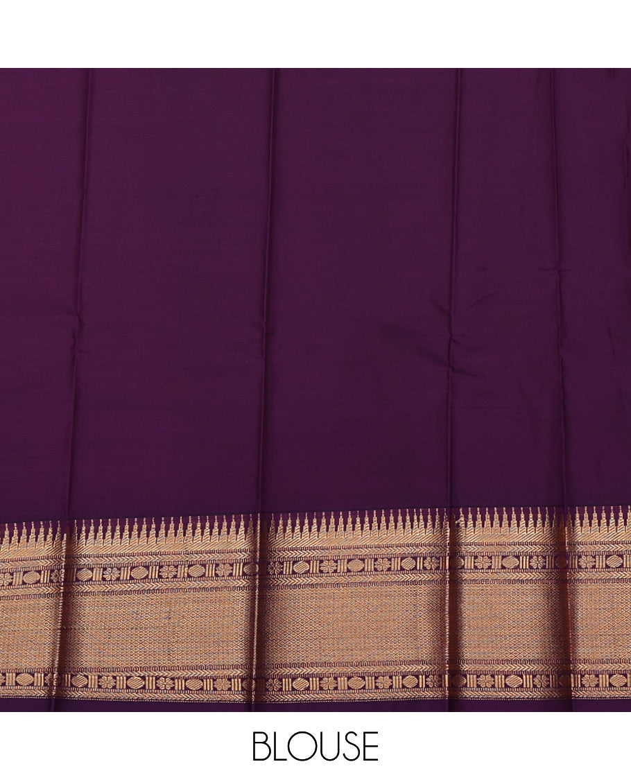 Red Budget Silk Saree, Crafted with Zari Buttas All Over Its Body, Complemented by a Contrast Traditional Zari Design Border, Grand Pallu, and Paired with a Contrast Blouse