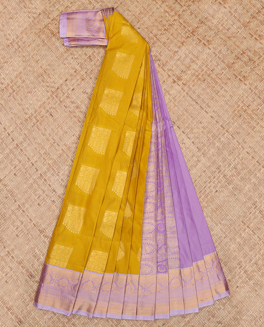 Yellow Budget Silk Saree