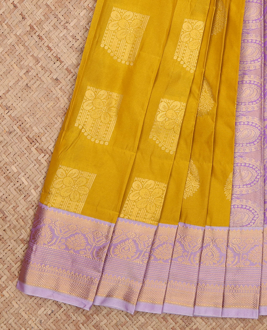 Yellow Budget Silk Saree