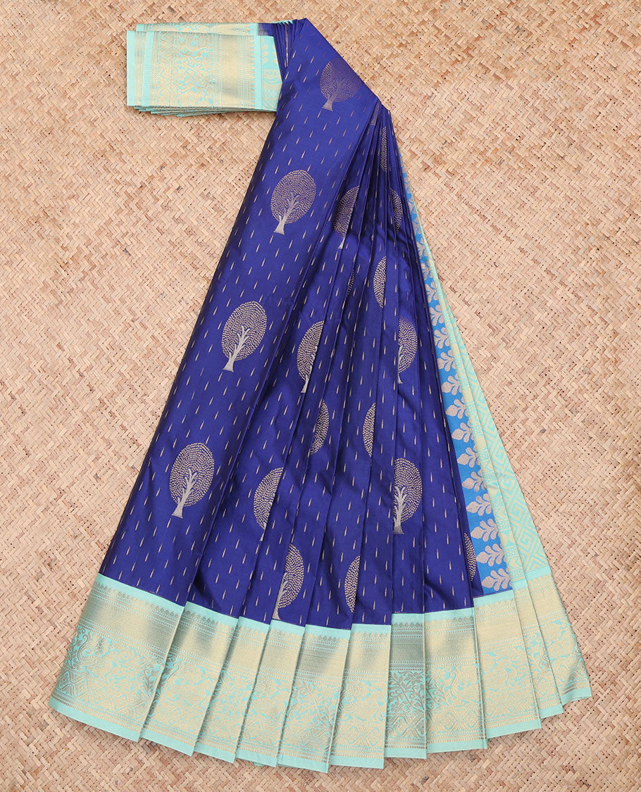 Blue Tree Butta Budget Silk Saree