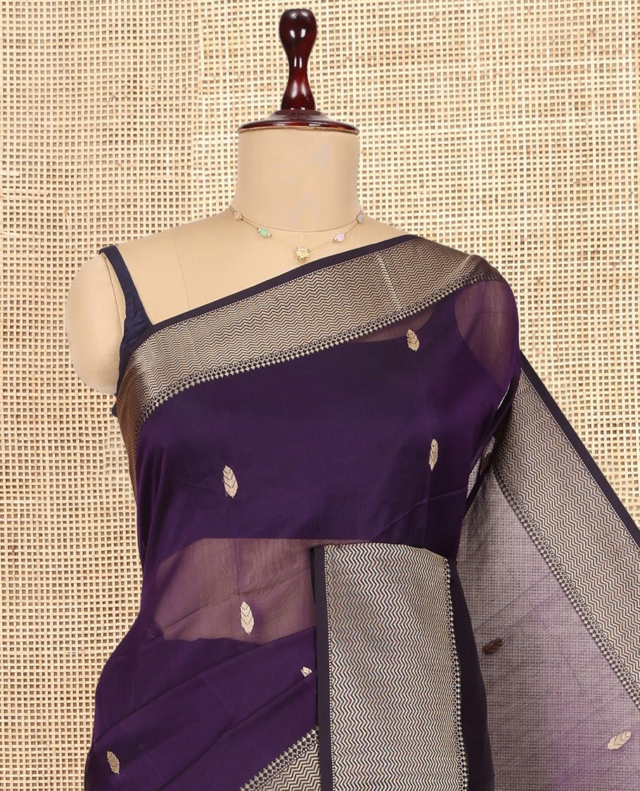 Violet Maheshwari Cotton Saree