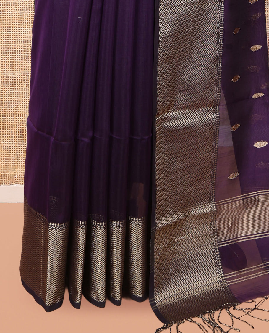 Violet Maheshwari Cotton Saree