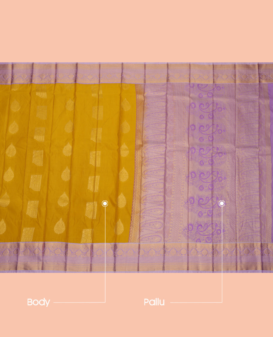 Yellow Budget Silk Saree