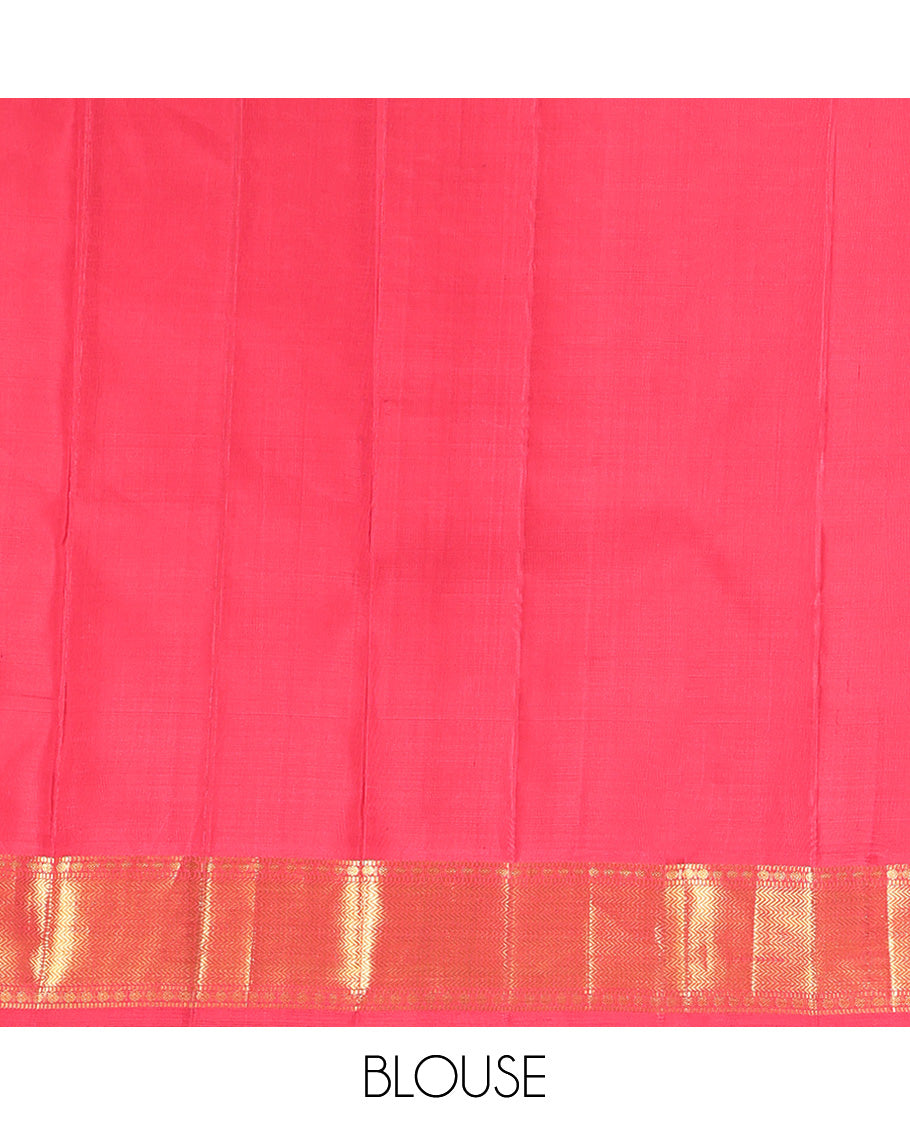 Green Plain Kanchipuram Silk Saree