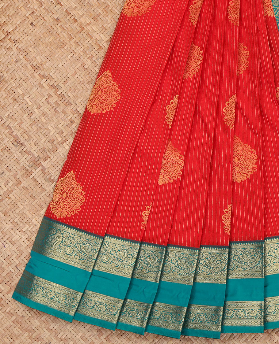 Rust Budget Silk Saree