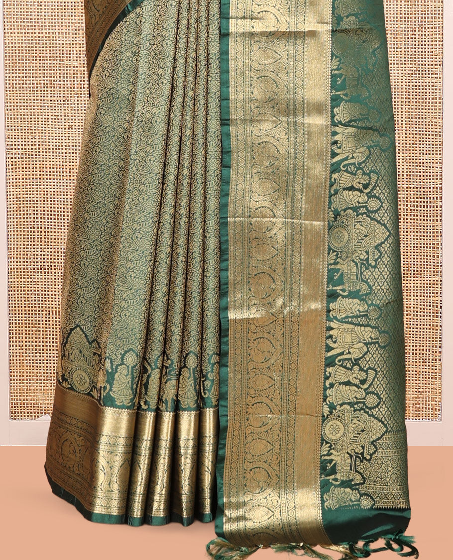 Green Jacquard Saree