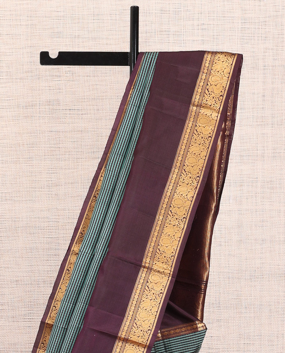 Green Stripes Mayuri Soft Silk Saree