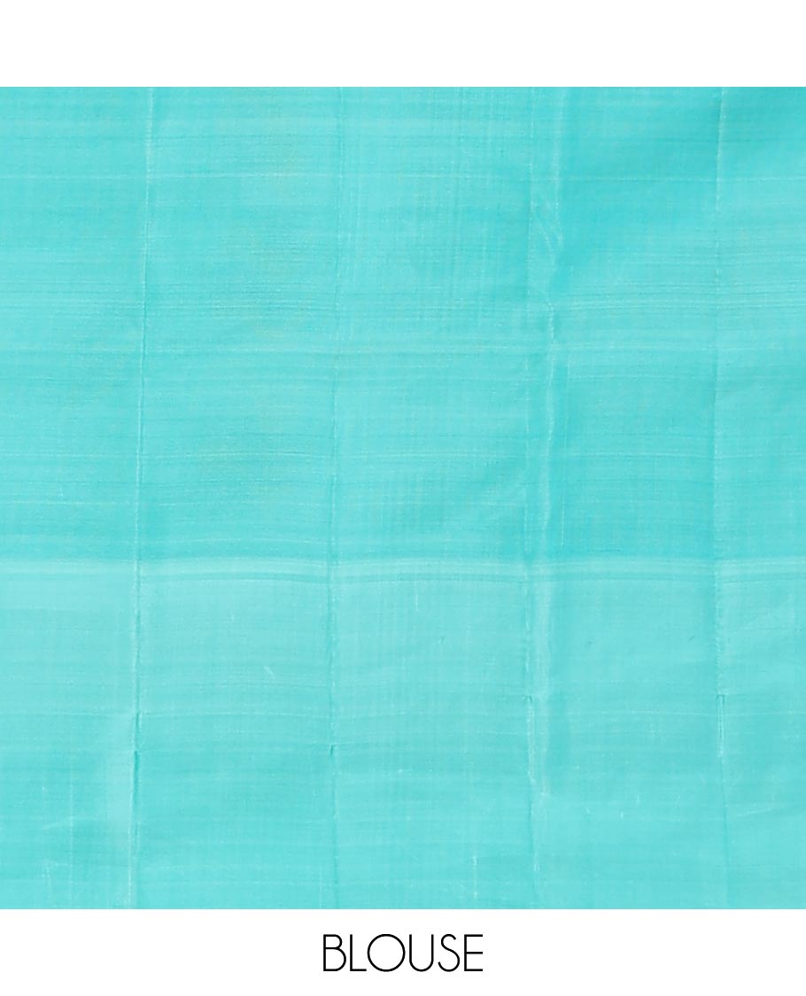 Purple zari buttas silk saree, contrast zari butta enclosed checked border & zari woven pallu of jaal designs