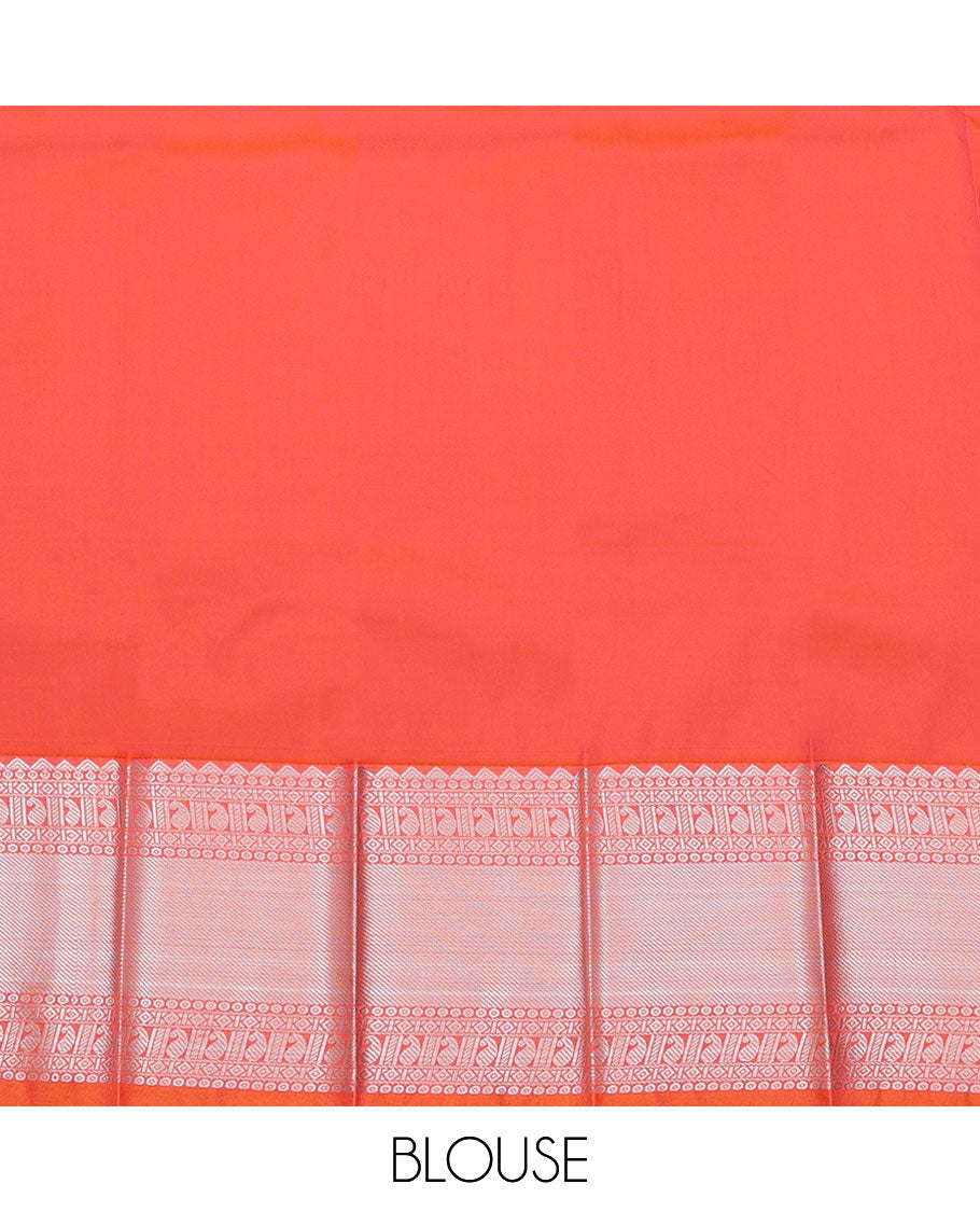 Purple Budget Silk Saree, Spotlighted with Zari Designs All Over Its Body, Complemented by a Contrast Traditional Zari Design Border, Grand Pallu, and Paired with a Contrast Blouse