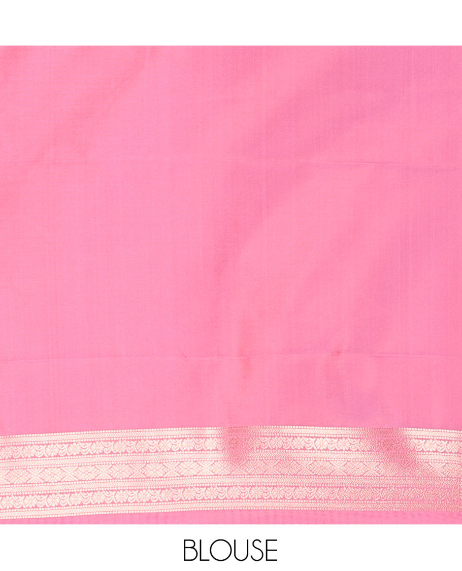 Onion Pink Elite Soft Silk Saree, Enriched with Jacquard, Buttas, Traditional Border, Grand Pallu and Matching Blouse