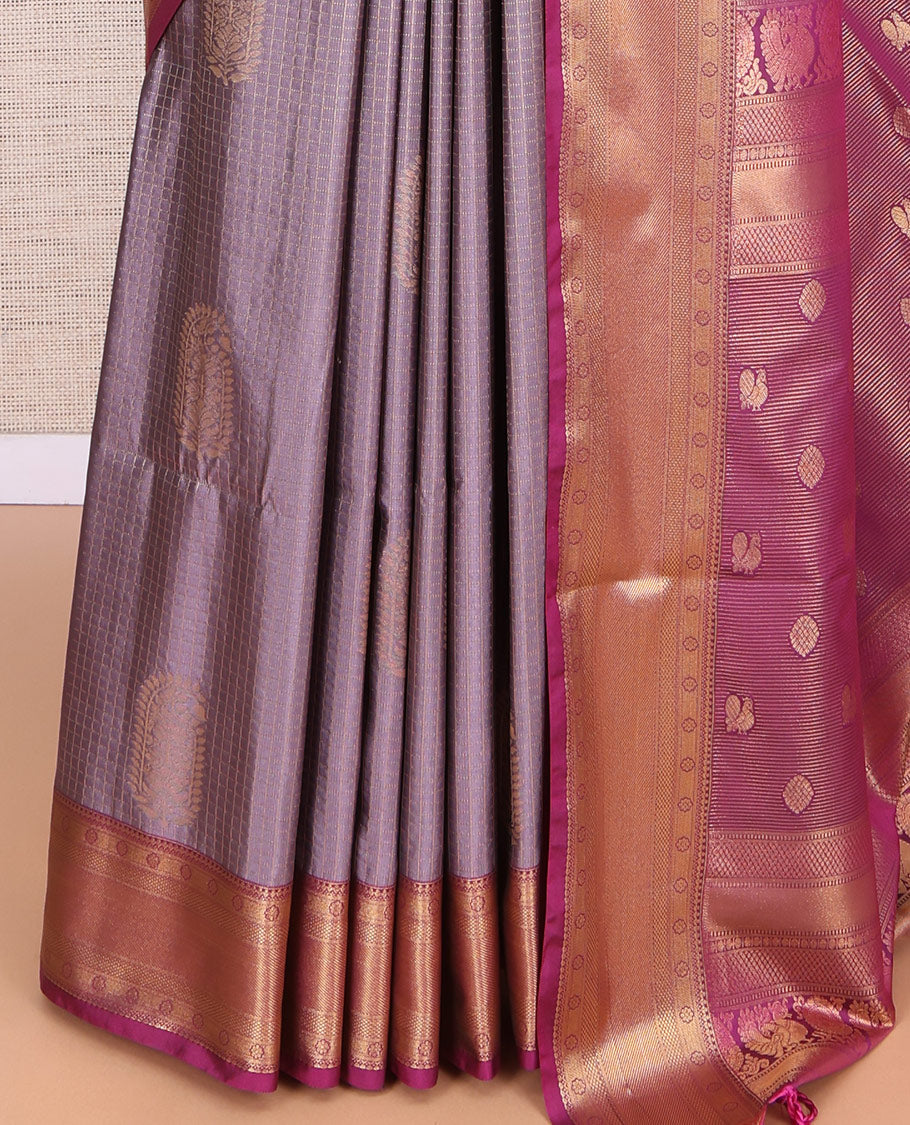 Grey Budget Silk Saree