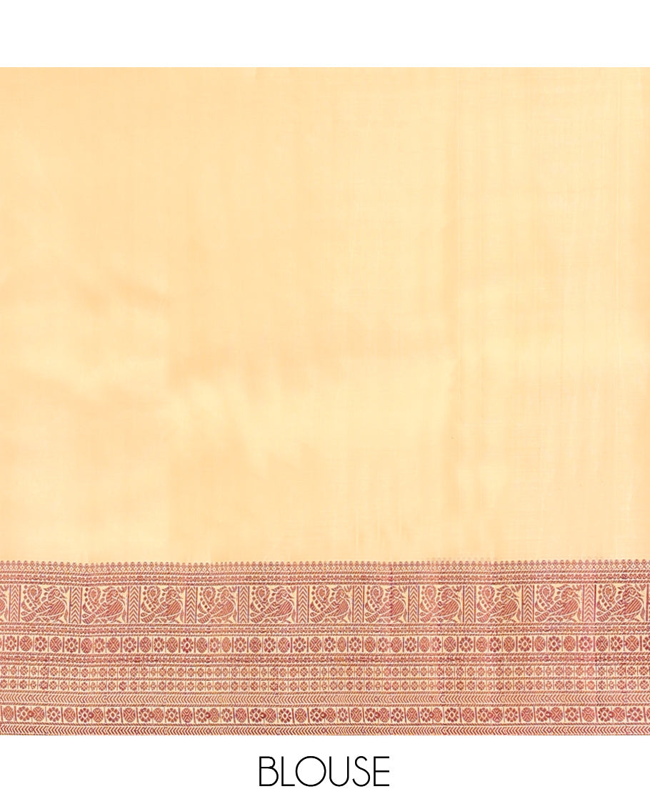 Sandal Kanchipuram Silk Saree