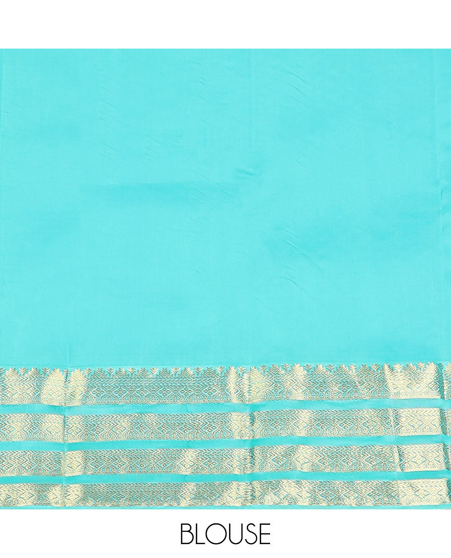 Maroon zari buttas vasundhara silk mix saree, contrast jaal pallu & border steeped with traditional designs