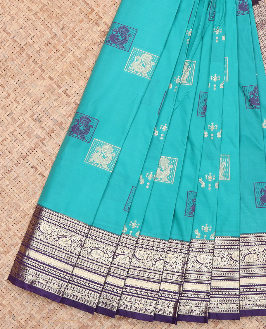Blue Traditional Budget Silk Saree