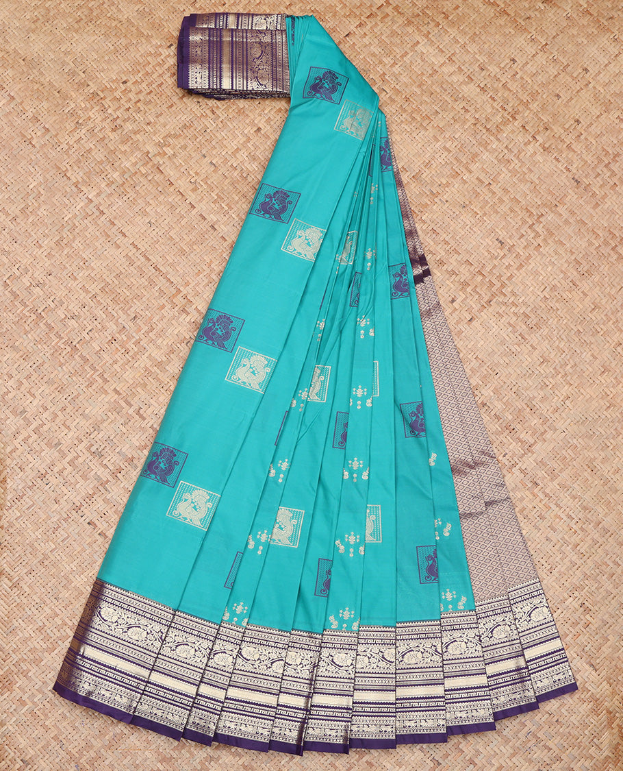 Blue Traditional Budget Silk Saree
