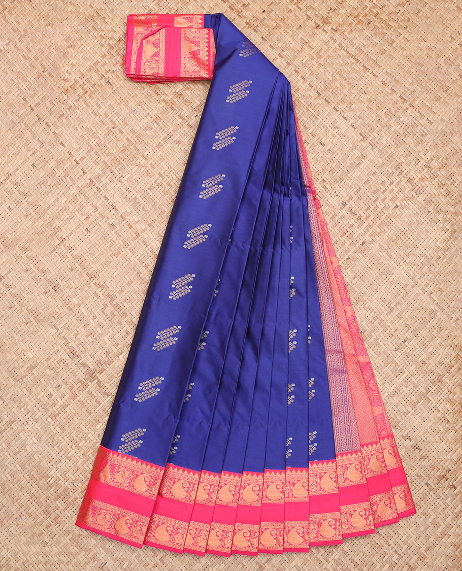 Blue Budget Silk Saree