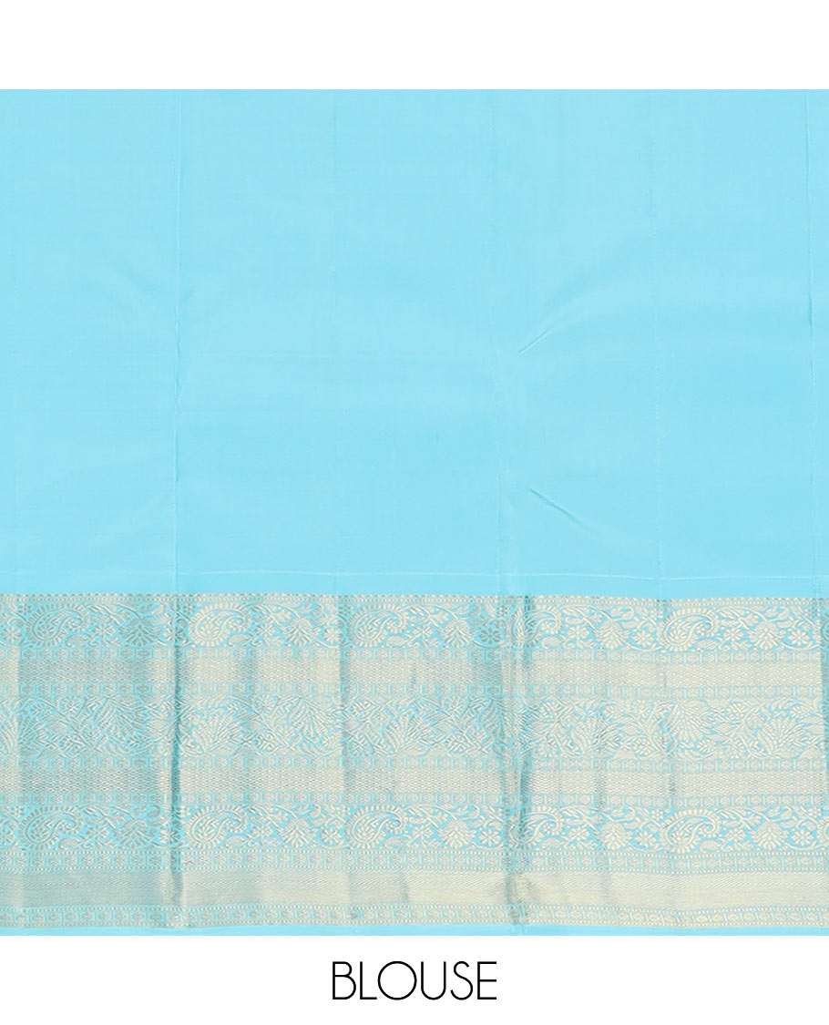 Pink zari buttas Vasundhara silk saree, contrast border of kodi visiry, and kodi manga designs, and jaal pallu