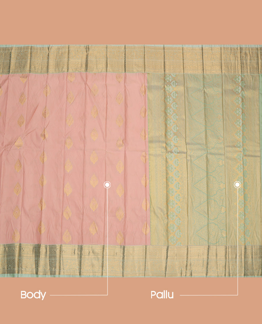 Pale Pink Budget Silk Saree