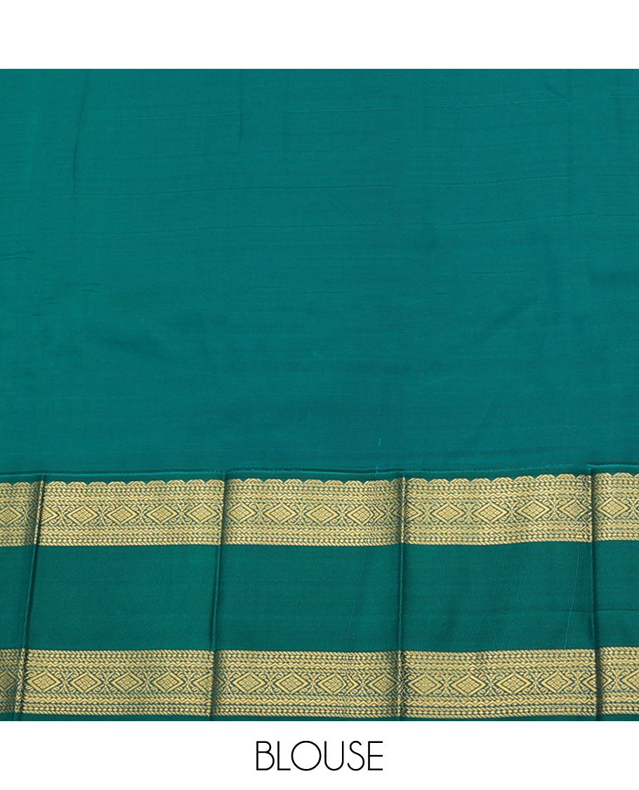 Purple Budget Silk Saree, Highlighted by Zari Stripes All Over Its Body, Complemented by a Contrast Traditional Zari Design Rettai Pettu Border, Grandly Designed Pallu, and Paired with a Contrast Blouse