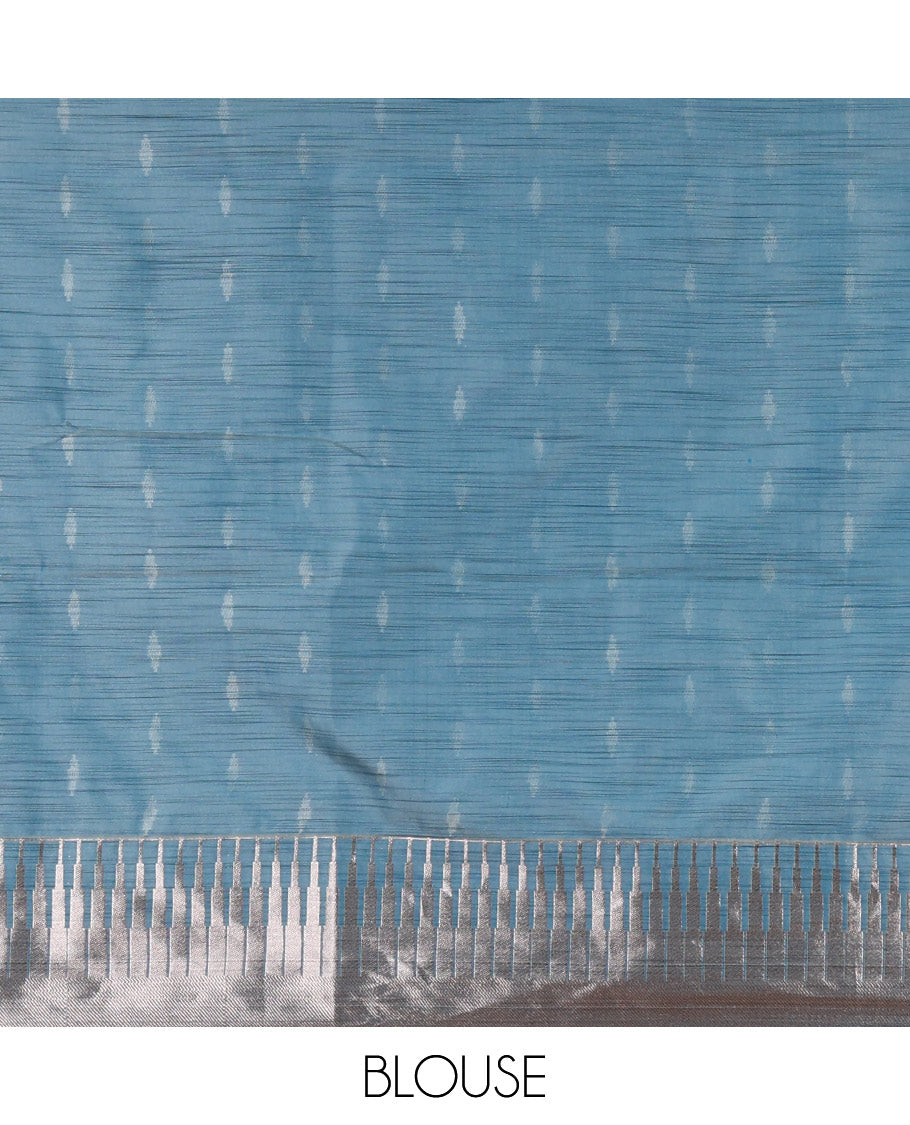 Brown zari buttas woven Luxury soft silk saree, temple zari border, contrast pallu of intricate zari designs, and zari design blouse