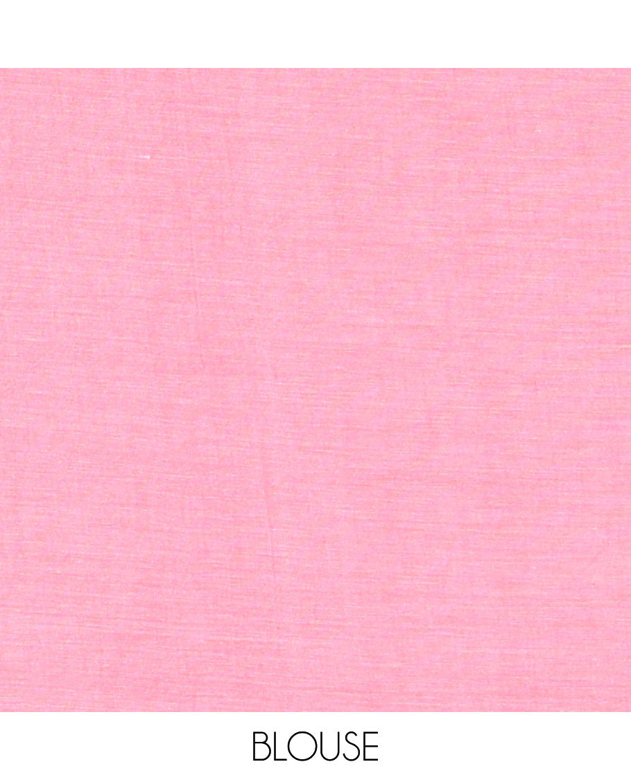 Borderless Pink Khadi Mul Cotton Saree, Adorned with Sequin Work on Its Body and Pallu, and Paired with a Matching Blouse