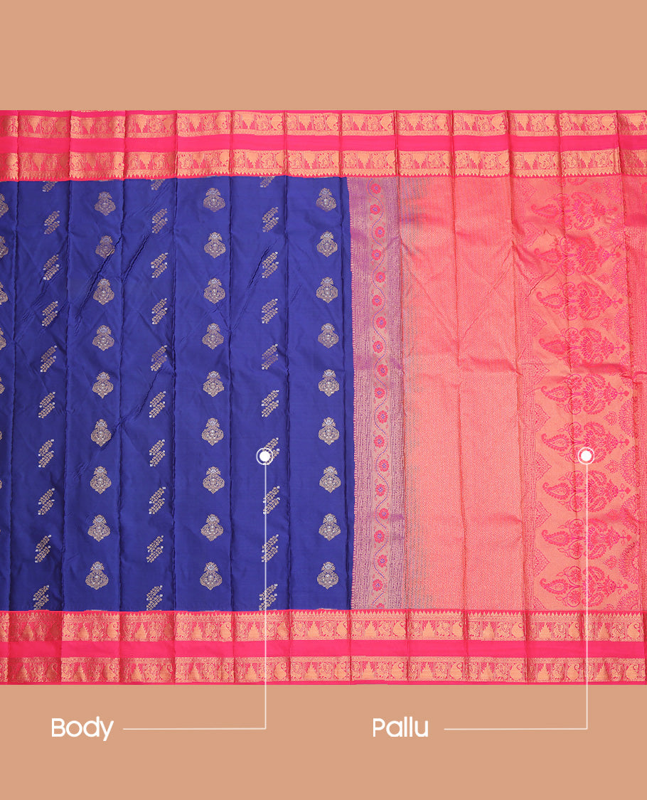 Blue Budget Silk Saree