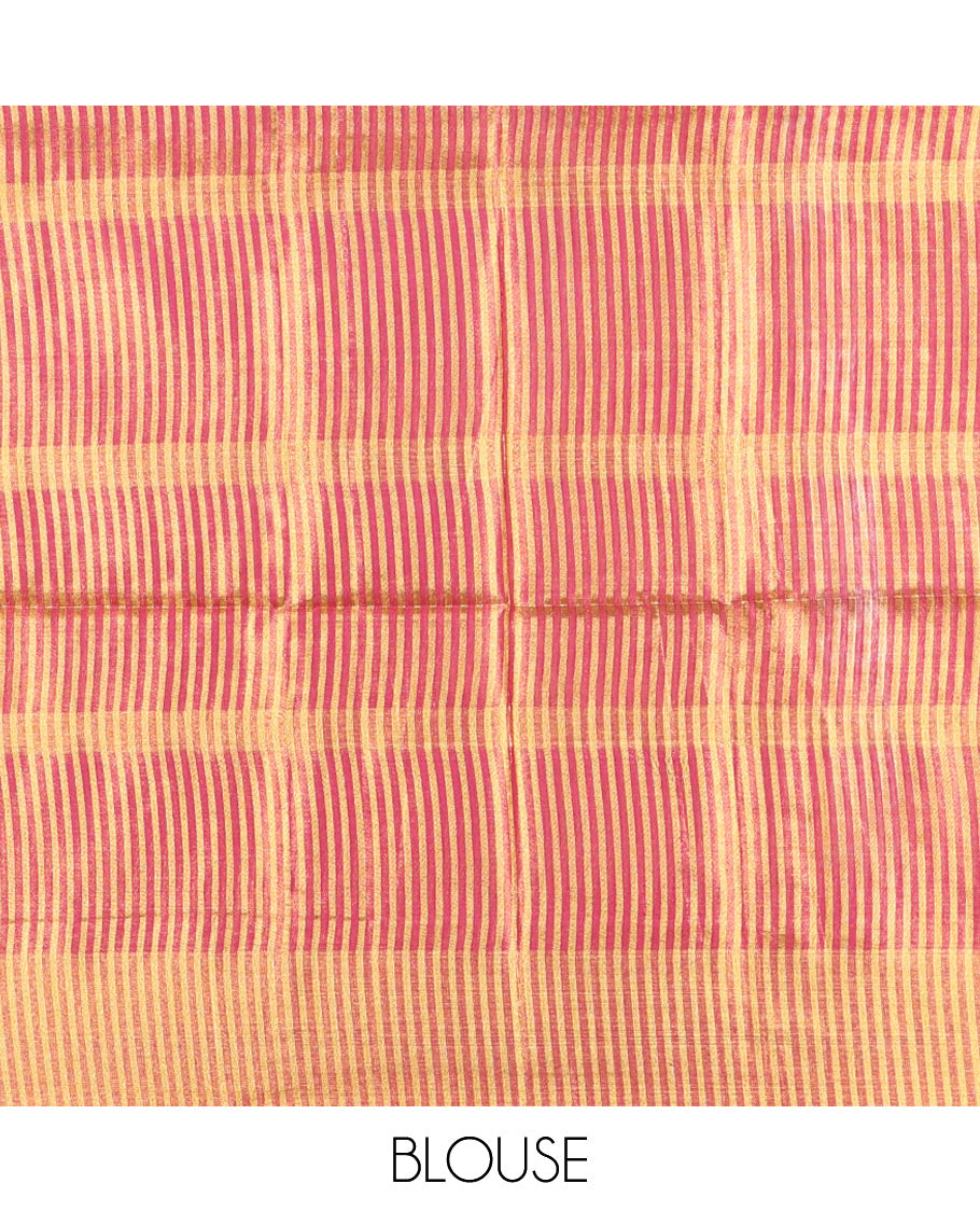 Purple Tissue Cotton Saree