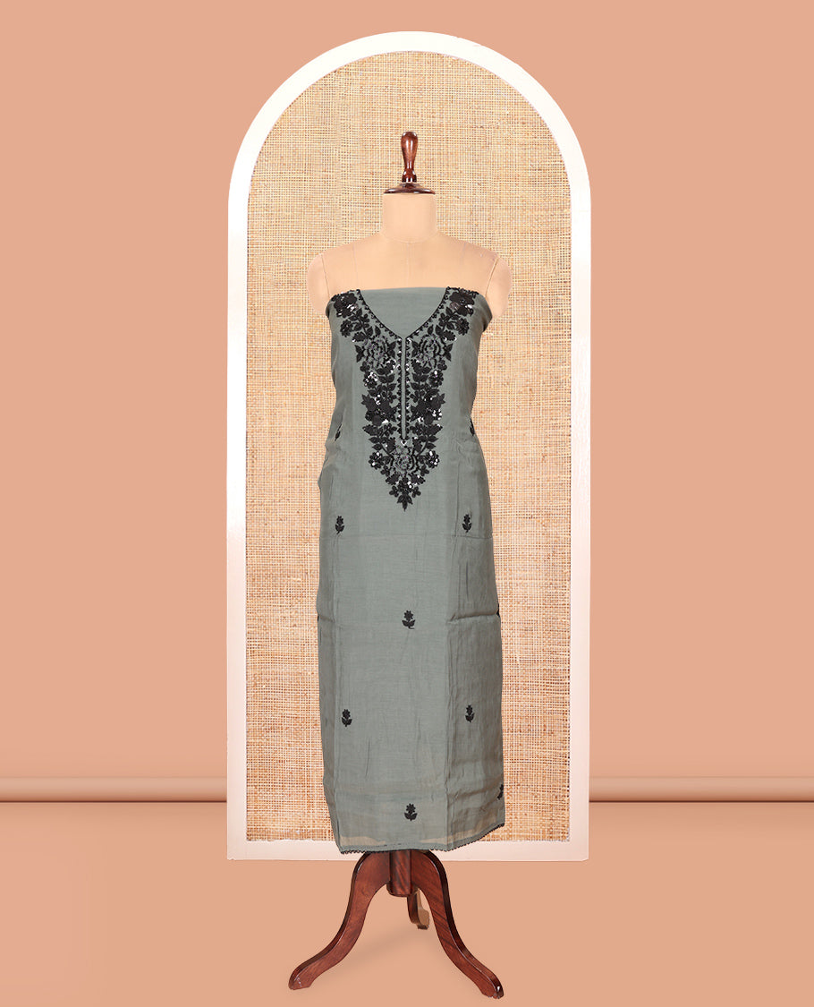 Steel Grey Chudidar Material