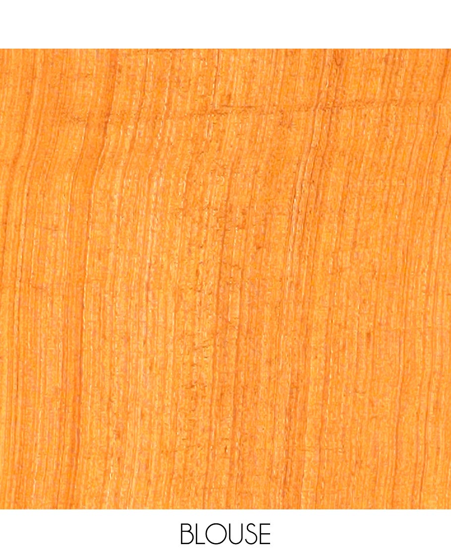 Cream abstract design matka silk saree with contrast plain border & orange abstract design pallu