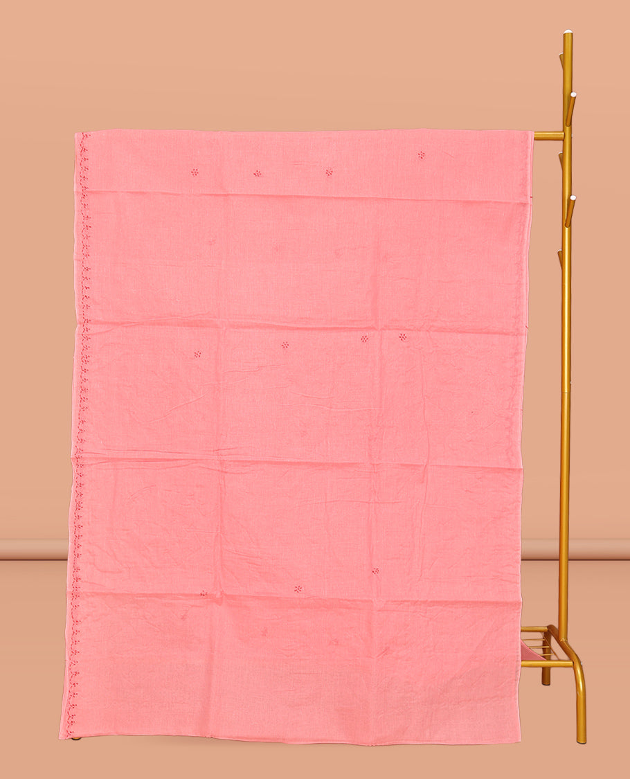 Pink Lucknowi Chikankari Saree
